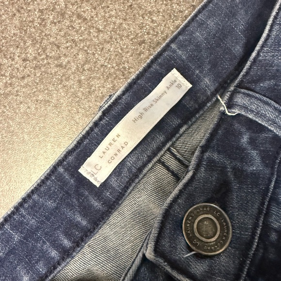LC Lauren Conrad Women's Skinny Jeans in Blue - Picture 2 of 3